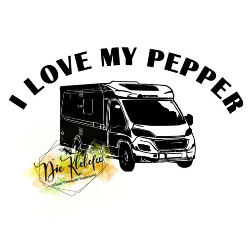 Aufkleber i love my pepper